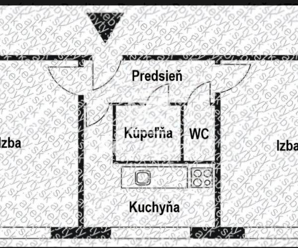 2 izbový byt na sídlisku Nad Jazerom
