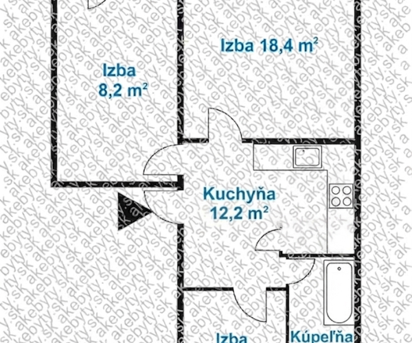 Na predaj 3-izbový byt – Čínska ulica
