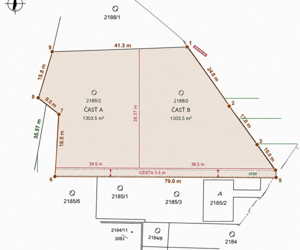 2 samostatné stavebné parcely (2x 1303,5 m²) na Zemplínskej šírave – stredisko Hôrka