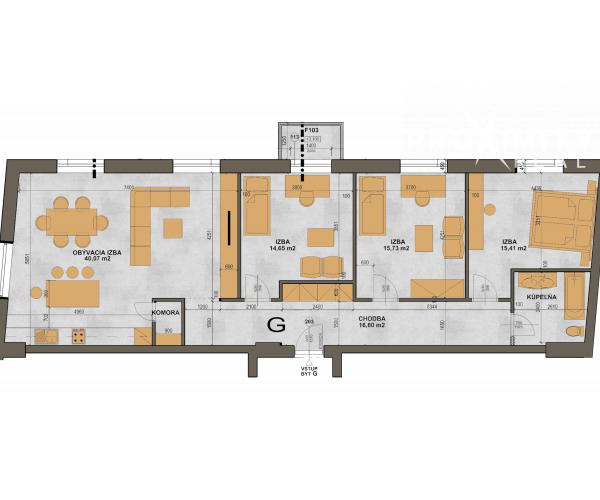 REZERVOVANÉ 4-izbový byt v projekte BYTY BAJZOVA - NOVOSTAVBA