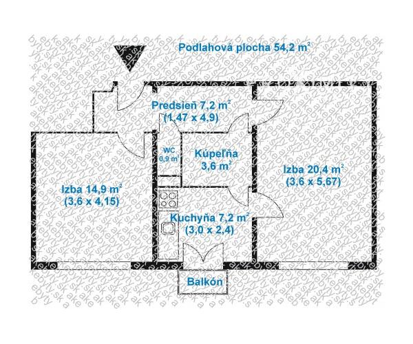 REZERVOVANÉ!! Na predaj: Svetlý a útulný 2-izbový byt v centre mesta na Hroncovej ulici