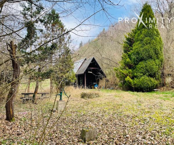 NA PREDAJ: Rozľahlá záhrada s drevenou chatou v nádhernom prostredí Lodiny, neďaleko Ružína