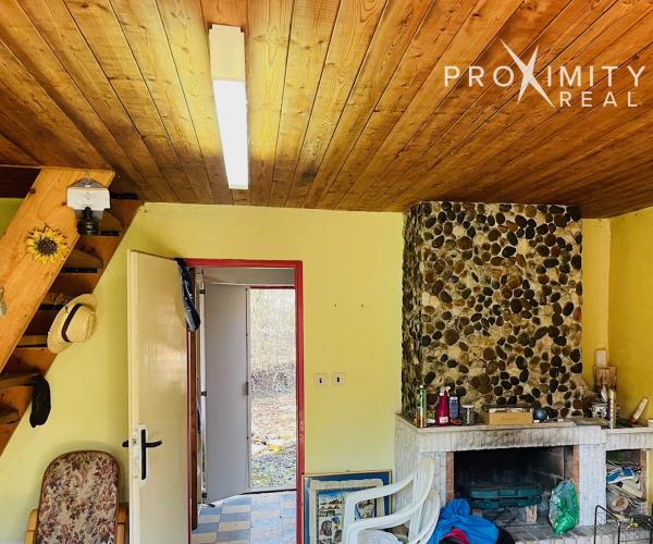 Mončí potok - Na predaj murovaná chata s rovinatým pozemkom – pokoj prírody na dosah mesta