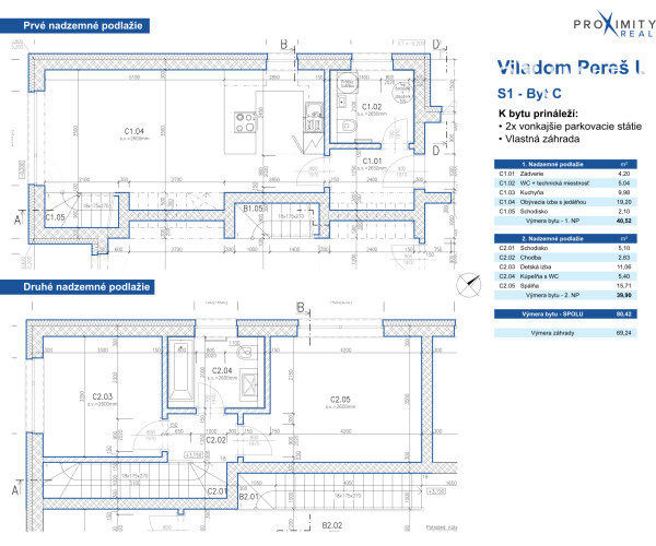 SKOLAUDOVANÉ-VILADOMY PEREŠ  3 izb. byt s vlastnou záhradou a 2xparkovanie