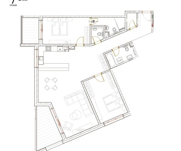 Exkluzívny 4-izbový byt s dvoma balkónmi v rezidenčnom projekte NESTHOME – Popradská ulica, Košice – Terasa