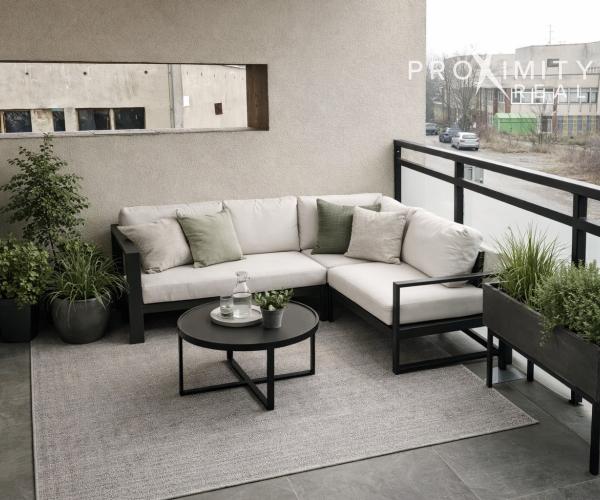 Exkluzívny 4-izbový byt s dvoma balkónmi v rezidenčnom projekte NESTHOME – Popradská ulica, Košice – Terasa