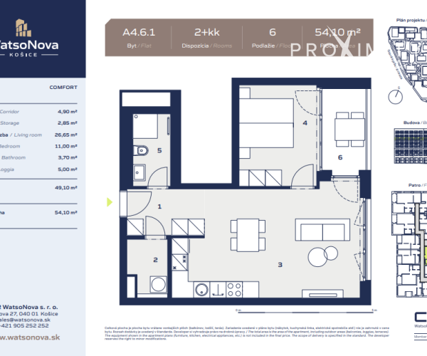 Lacnejšie ako u developera - 2 izbový byt v projekte WatsoNova
